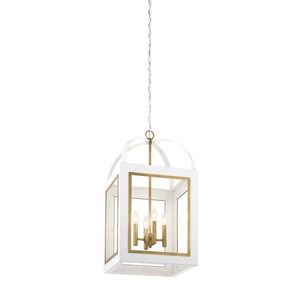 White 40” 4 Light Pendant
